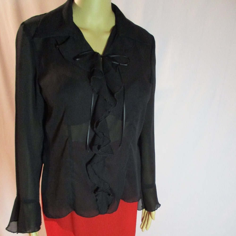 Black Sheer Blouse